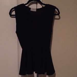 Peplum black shirt
